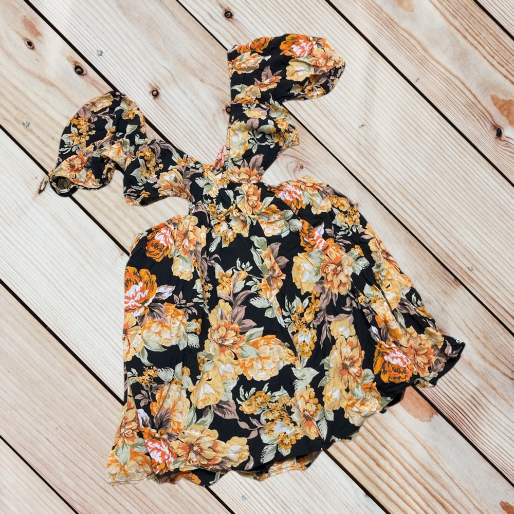 Bardot size 6 floral cutout mini dress - Picture 2 of 15